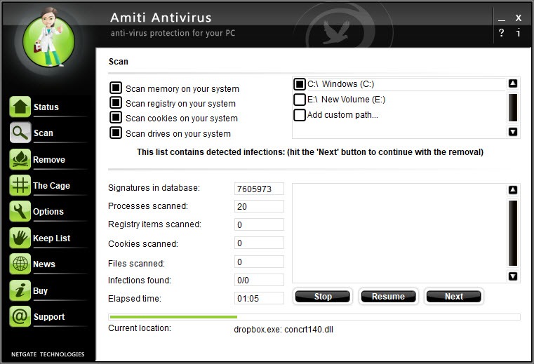 Amiti Antivirus screenshot 3