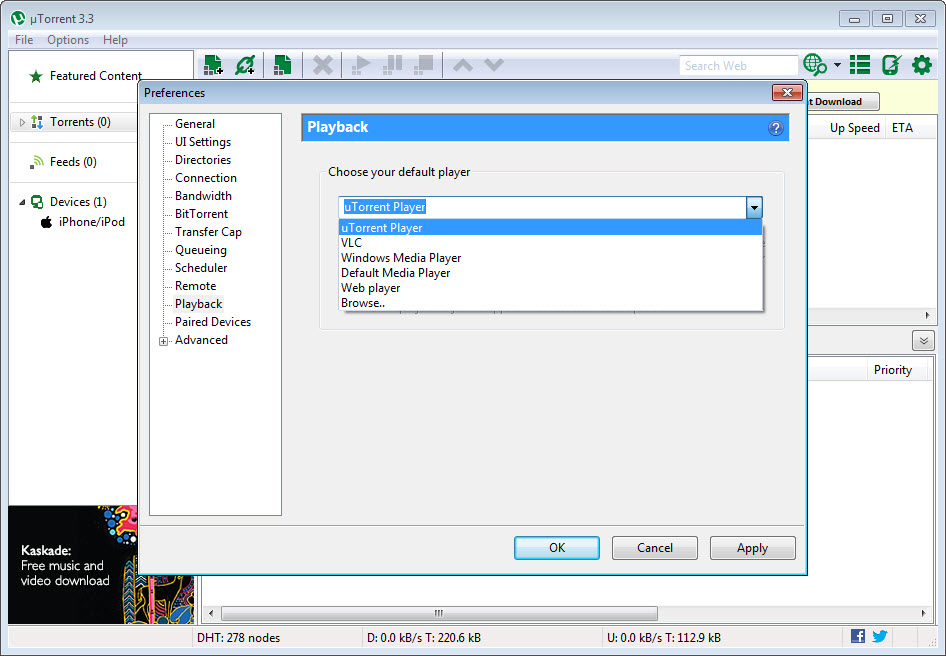 uTorrent screenshot 1
