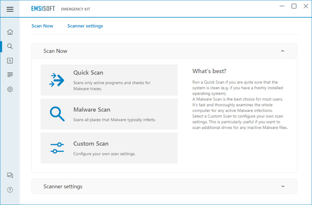Emsisoft Emergency Kit screenshot 3