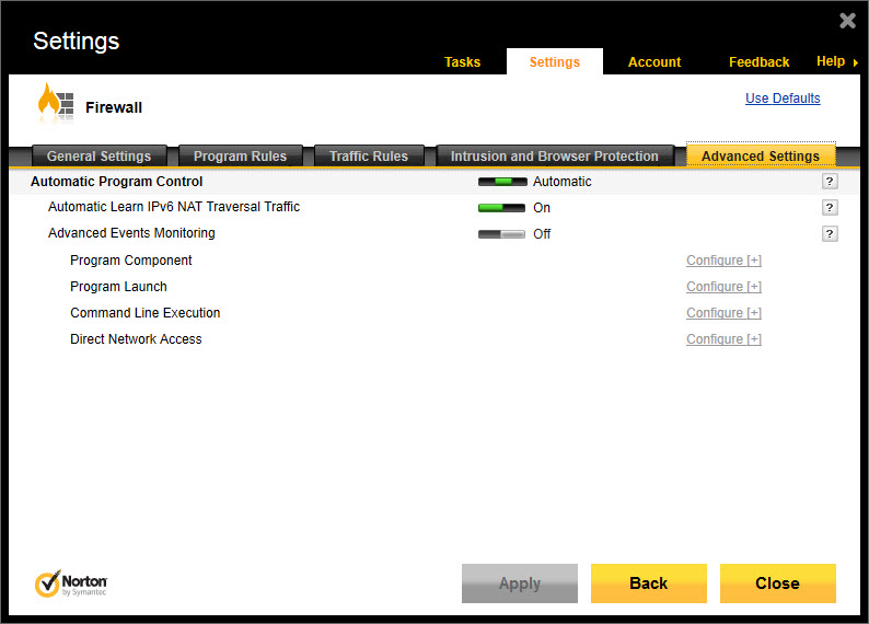 Norton Security screenshot 1