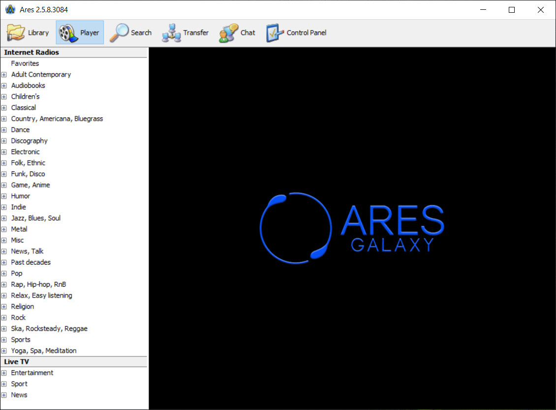 Ares screenshot 2
