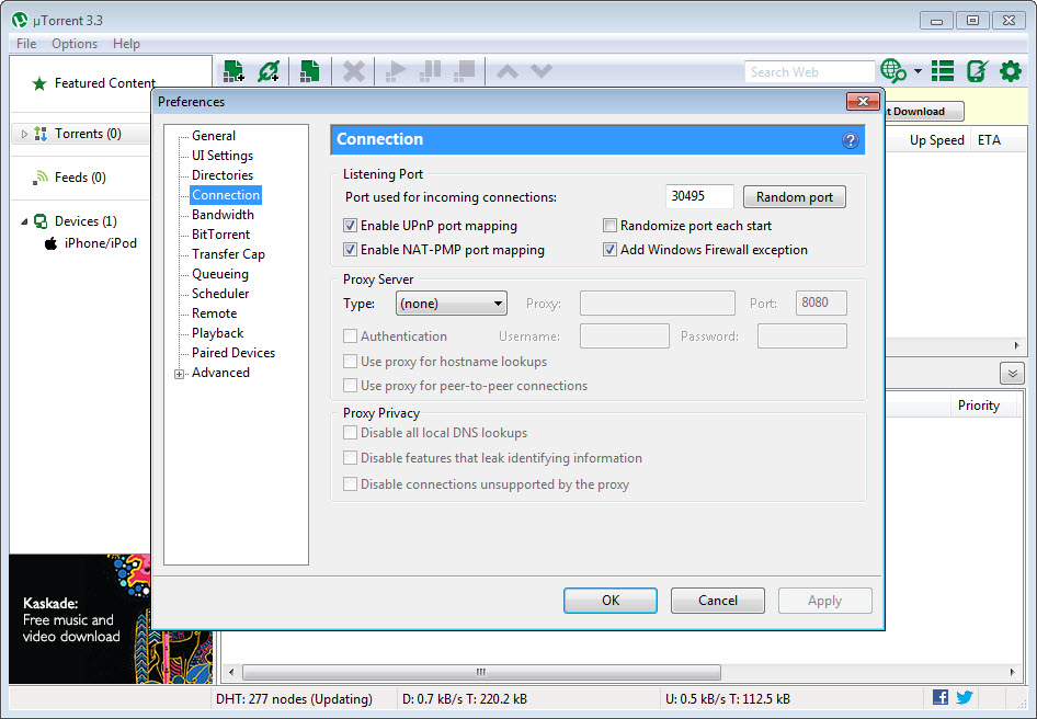 uTorrent screenshot 3