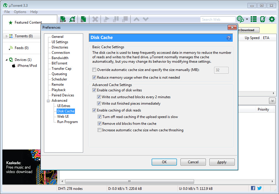 uTorrent screenshot 2