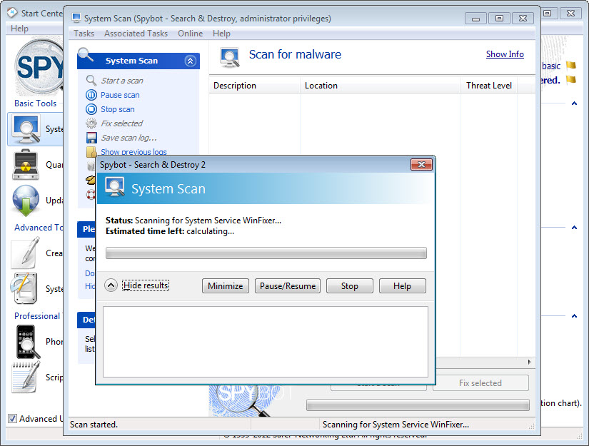 Spybot Search & Destroy screenshot 4