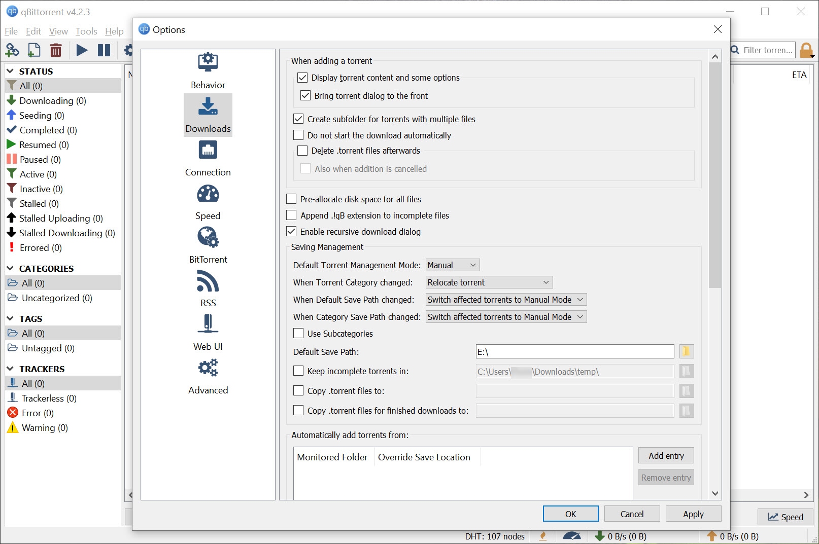 qBittorrent screenshot 3
