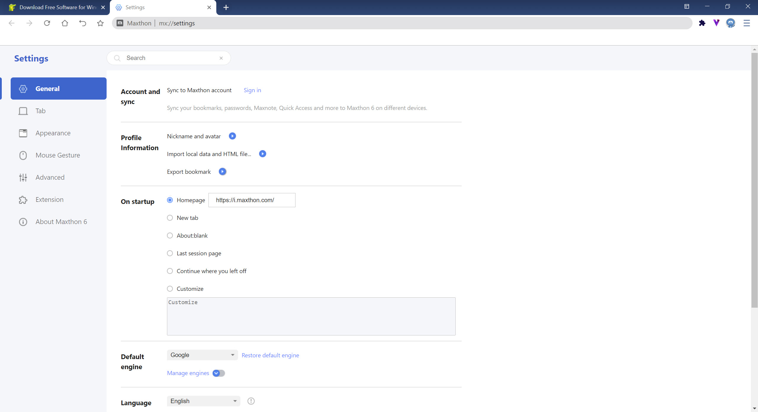 Maxthon screenshot 4
