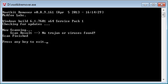 Rootkit Remover screenshot 2