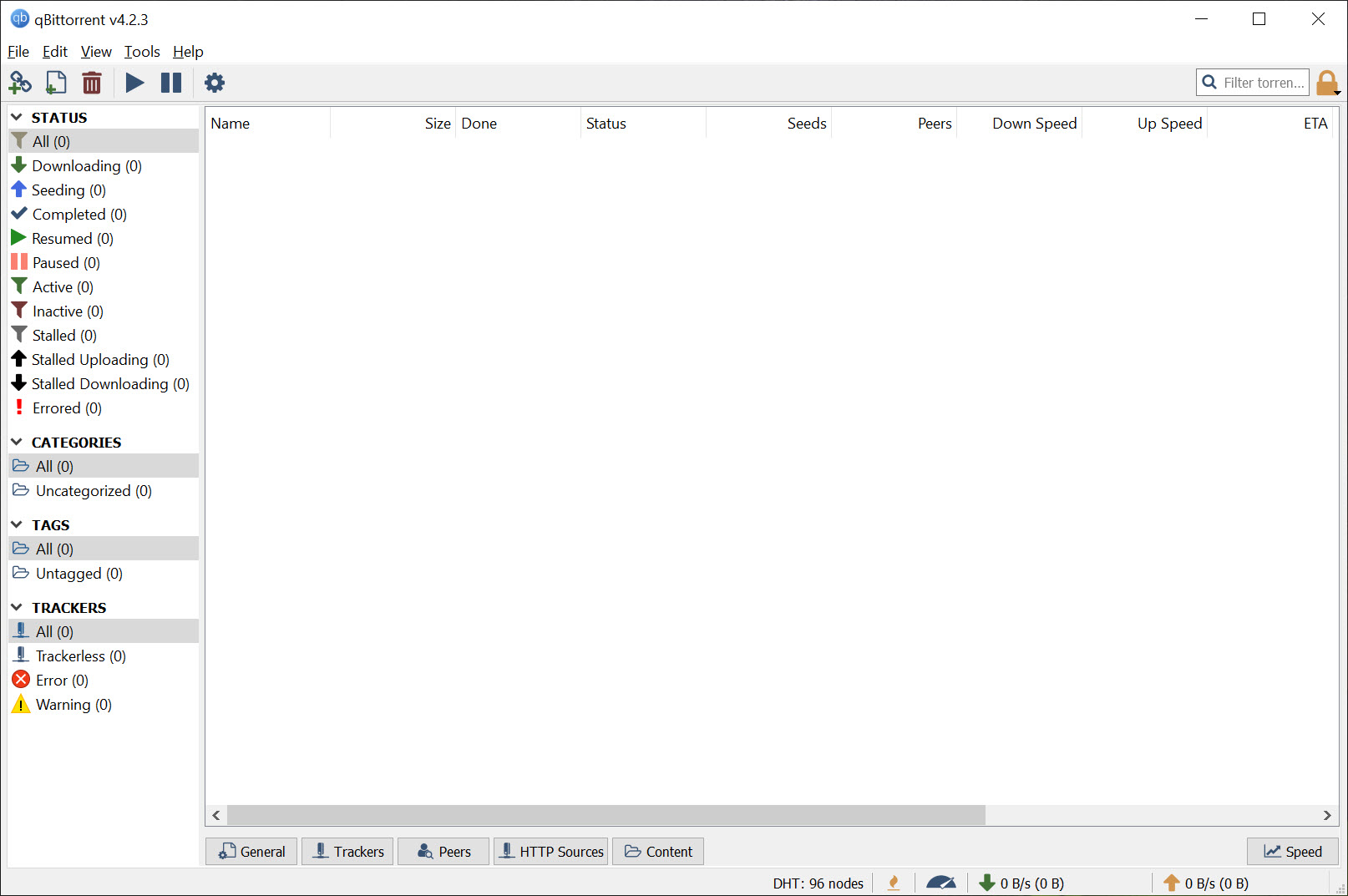 qBittorrent screenshot 1
