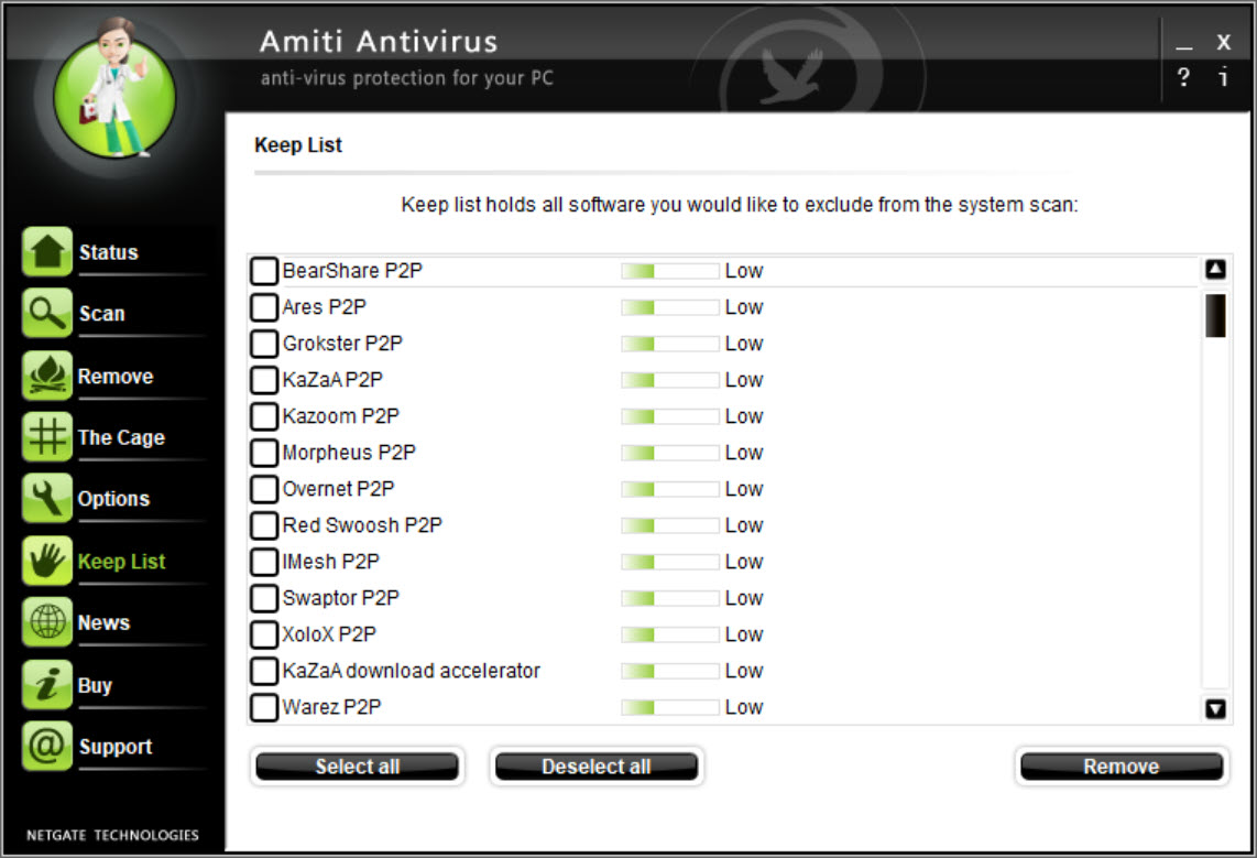 Amiti Antivirus screenshot 1