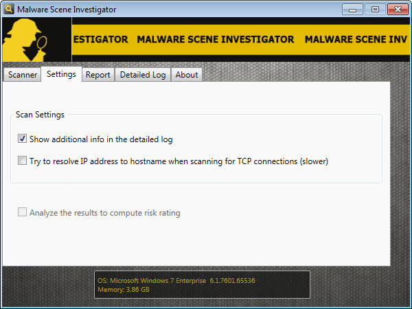 Malware Scene Investigator screenshot 4
