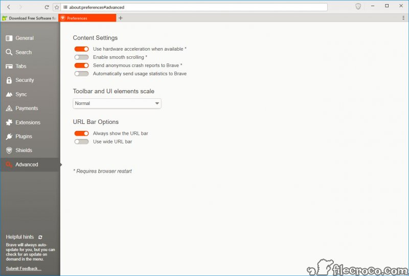 Brave Browser screenshot 1