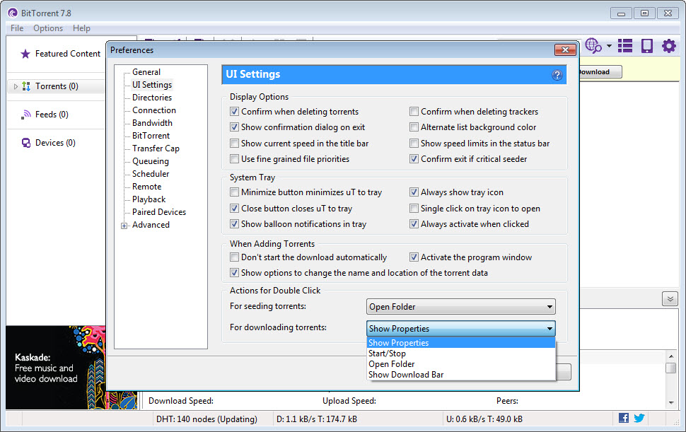 BitTorrent screenshot 1