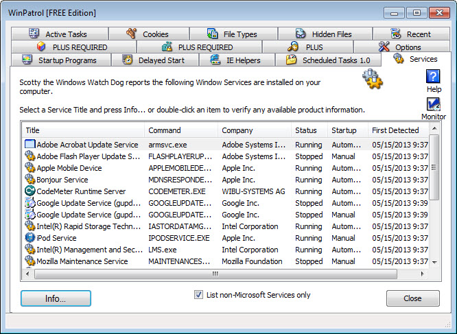 WinPatrol screenshot 1