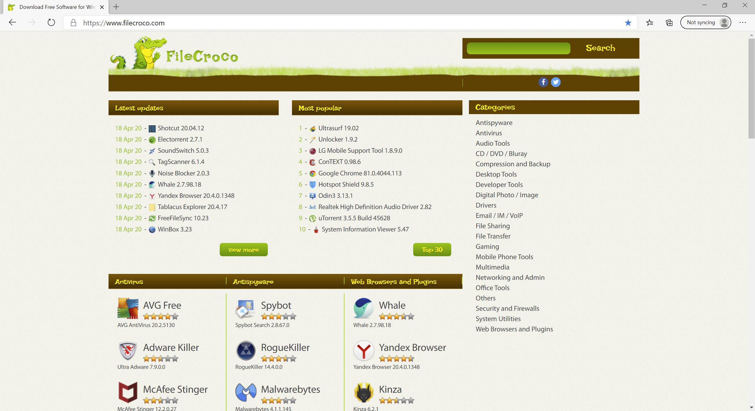 Microsoft Edge screenshot 1