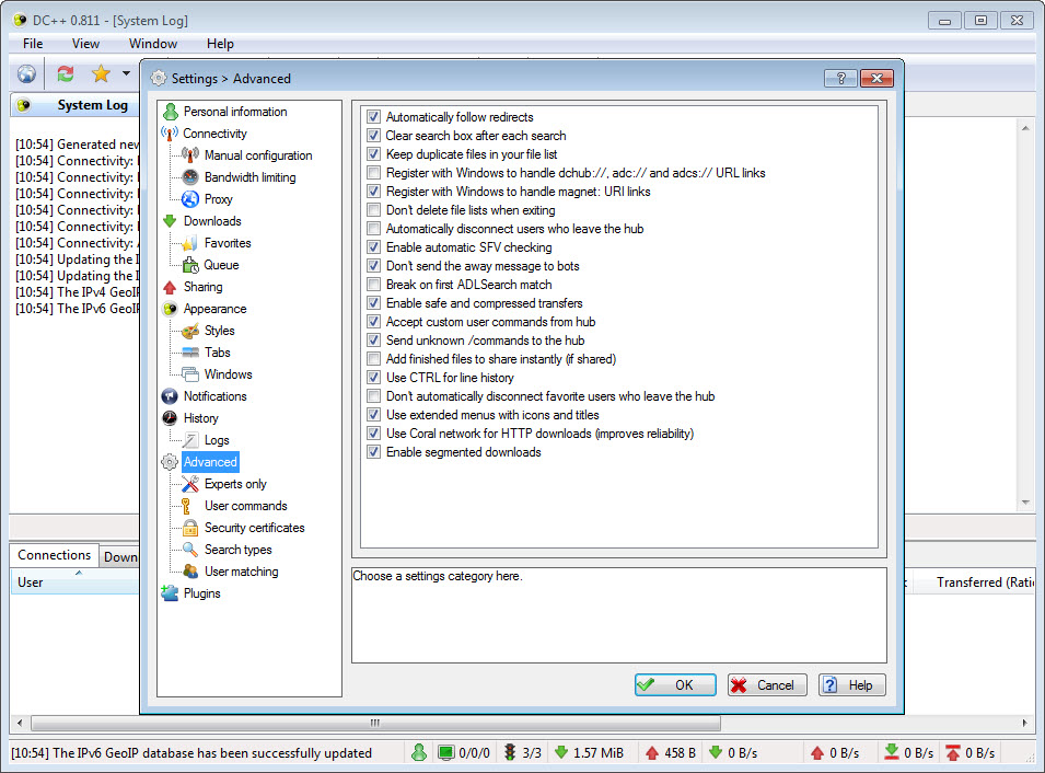 DC++ screenshot 4