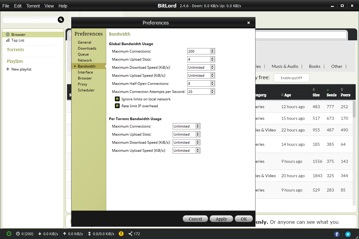 BitLord screenshot 2
