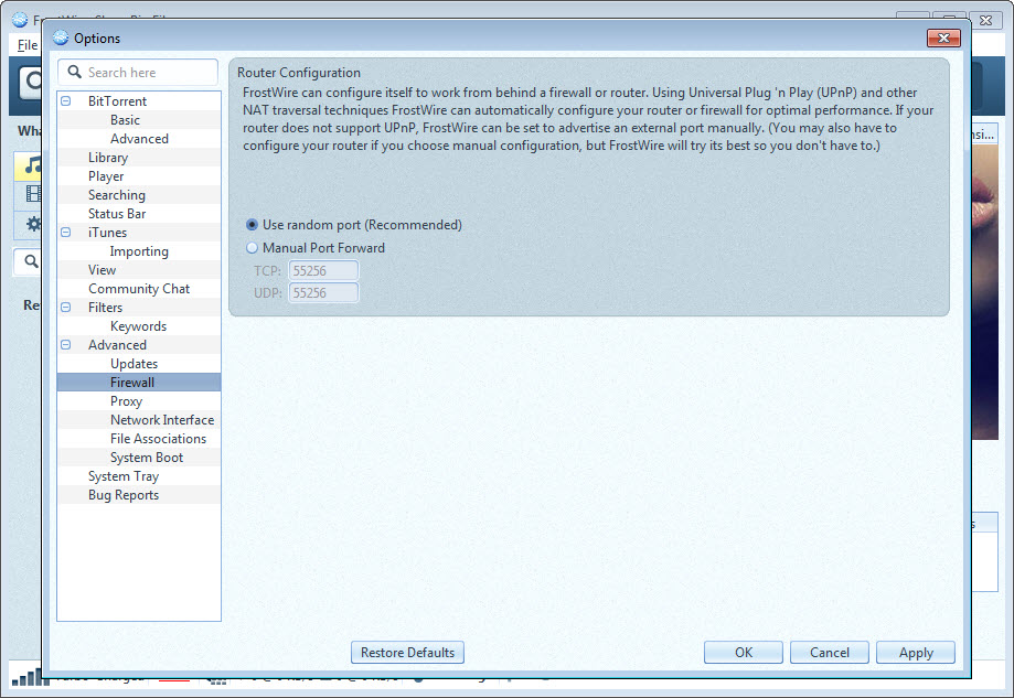 FrostWire screenshot 3