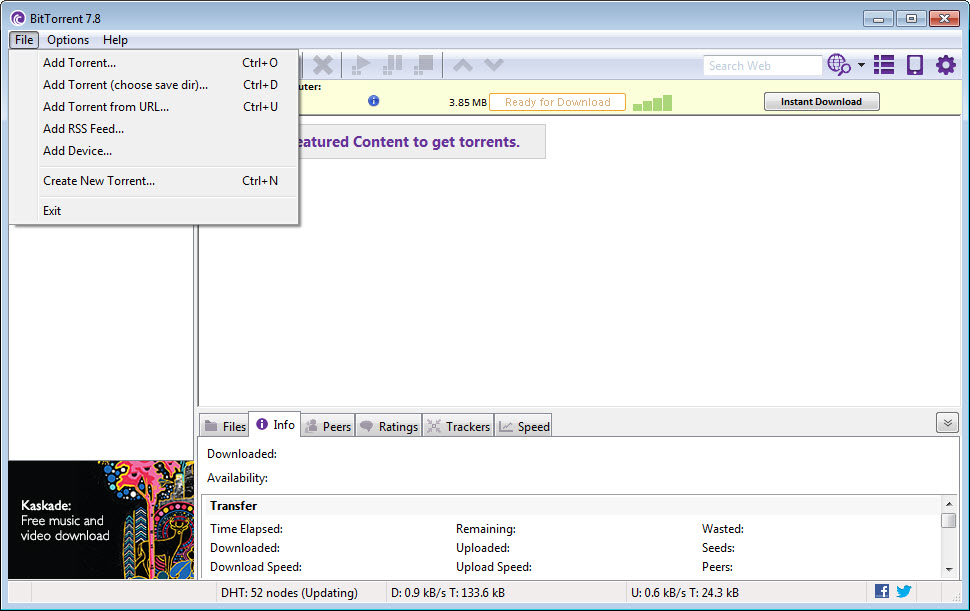 BitTorrent screenshot 2