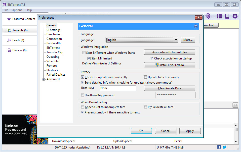 BitTorrent screenshot 4