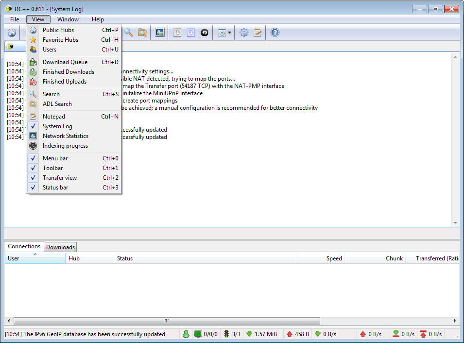 DC++ screenshot 2