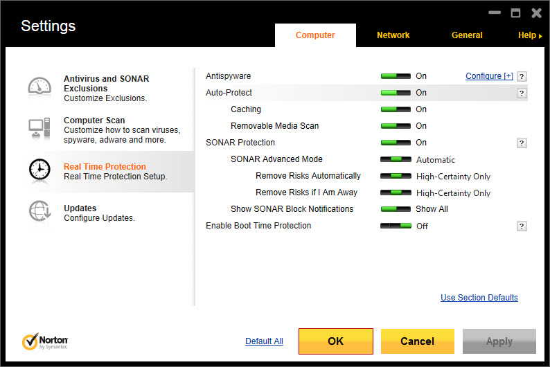 Norton AntiVirus screenshot 2