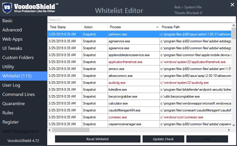 VoodooShield screenshot 1