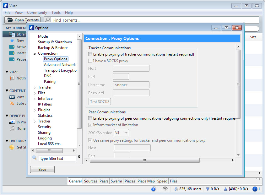 Vuze screenshot 2