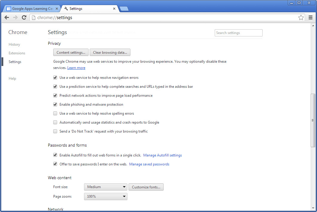 Google Chrome screenshot 1