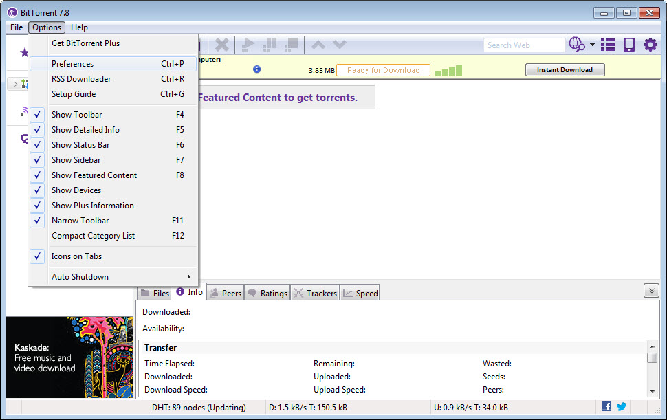 BitTorrent screenshot 3