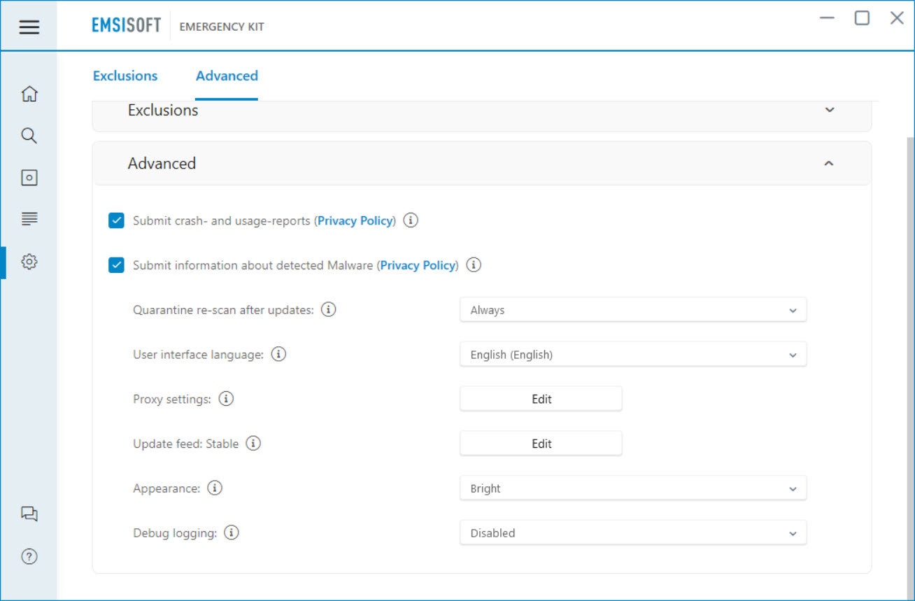 Emsisoft Emergency Kit screenshot 2